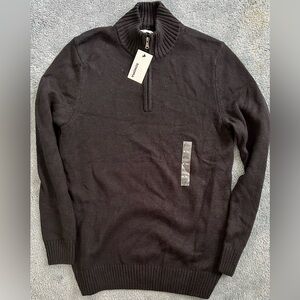 Sonoma Black Men's Half-Zip Sweater - Medium Tall - Gray - NWT